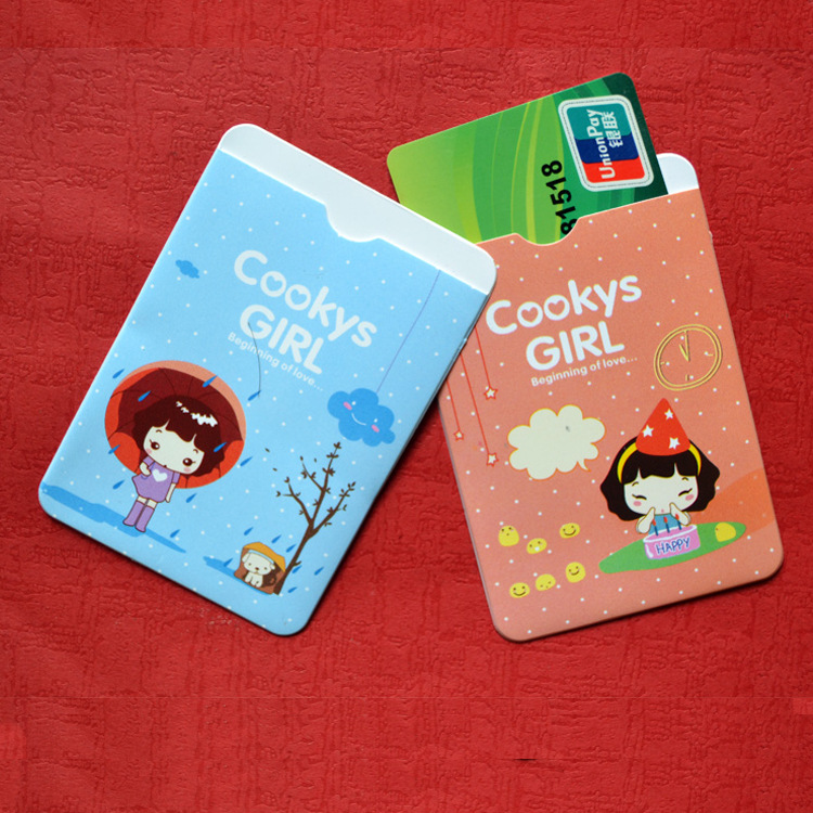 【廠家直銷手繪雙面2位卡套 PVC公交卡套 防磁銀行卡卡套定做】價(jià)格,廠家,圖片,卡包、卡套,義烏市天勤電子商務(wù)商行-